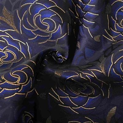 Elegant jakkard kostyum matosi - F140 kulrang naqshli astarli blazer