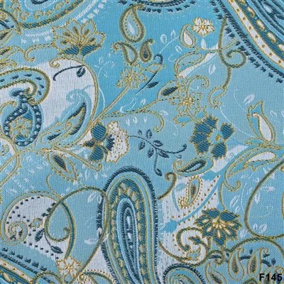 Royal Blue Paisley jakkard kostyum matosi - F145 Blazer kolleksiyasi