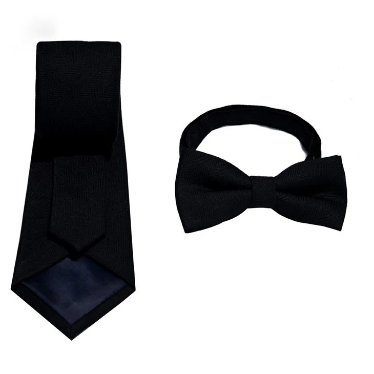 Cotton Black Tie